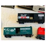 LR - HO Scale Train Set with Tyco Transformer, Track, Rail Cars, and Hot Wheels Vehicles