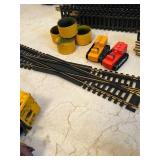 LR - HO Scale Train Set with Tyco Transformer, Track, Rail Cars, and Hot Wheels Vehicles