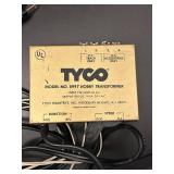 LR - HO Scale Train Set with Tyco Transformer, Track, Rail Cars, and Hot Wheels Vehicles