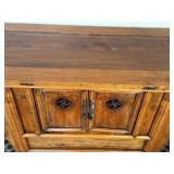 Vintage Chinese Elmwood Altar Cabinet / Vintage Chinese Butterfly Cabinet / Coffer