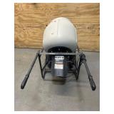 Klutch Electric Cement Mixer, 3.5 Cu. Ft. Poly Drum, 1/2 HP, 120V Electric Motor, 13in. Flat-Free Tires