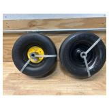 Klutch Lot of 2- Flat-Free ZTR Mower Tires Assembly, 11/6.00-5, Smooth Tread MSRP $44.99 ea