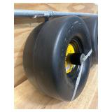 Klutch Lot of 2- Flat-Free ZTR Mower Tires Assembly, 11/6.00-5, Smooth Tread MSRP $44.99 ea