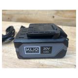 Klutch 20V 4ah Battery and Charger