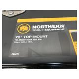 Northern Tool + Equipment Top-Mount Truck Toolbox, 72in. x 12in. x 16in., Steel, Gloss Black, T-Handle Latches MSRP $579.99