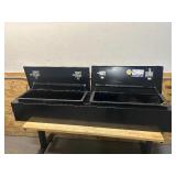 Northern Tool + Equipment Top-Mount Truck Toolbox, 72in. x 12in. x 16in., Steel, Gloss Black, T-Handle Latches MSRP $579.99