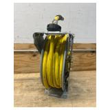 Klutch Auto-Rewind Air Hose Reel with 1/2in.. x 50ft. Oil-Resistant Rubber Hose, 300 PSI MSRP $349.99