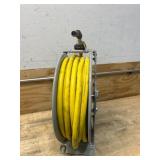Klutch Auto-Rewind Air Hose Reel with 1/2in.. x 50ft. Oil-Resistant Rubber Hose, 300 PSI MSRP $349.99