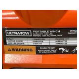 Ultra-Tow Lot of 2- Portable Electric Winch, 120V, 1100-Lb. Horizontal and Vertical Capacity, Steel Cable, Brushless Motor MSRP $224.99 ea