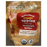 Trol - HappyBABY Nutty Blends Organic Apples with Walnut Butter - 6+ months - Lot of 2 Boxes