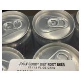 TX 7 - Jolly Good Diet Root Beer - 12 Fl Oz Cans - 12 Pack (Lot of 12)