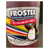 Frostee Snow Cones Strawberry Syrup, One Gallon
