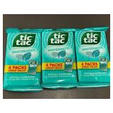 Trol - Tic Tac Wintergreen Mints - 3 Bags of 4 Packs Each (Lot of 3) - Artificially Flavored