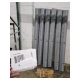 Parking Stops (6) + Galvanized Steel Stakes