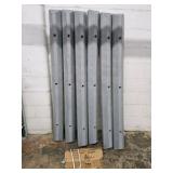 Parking Stops (6) + Galvanized Steel Stakes