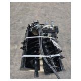 9 Piece Mini Excavator Attachment Set