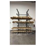 Steel Cantilever storage racking H 12’ x L 8’ x D 70”