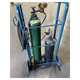 Mobile Oxy-acetylene welding / cutting setup