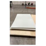 Melamine-laminated particle board  8’ x 5’ 3/4” and 10’ x 5’ 3/4”