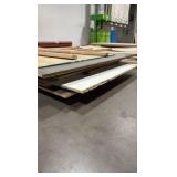 Various sized particle boards