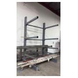 Steel Cantilever storage racking 12’H x 8’L x 70”D