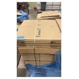 Pallet of 12" x 14" corrugated boxes
