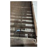 Dock loading ramp w serrated grating. 38’ L x 8’ W
