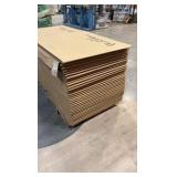 Pallet of Shipping Boxes 40”x38”