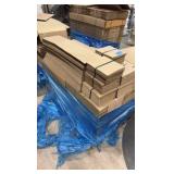 Pallet of corrugated sheets, various eizes