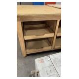 Wood Flat File Storage Cabinet wth center drawers