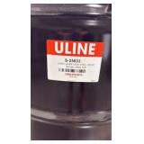 (2) Uline Lined Lever-Lock Steel 55-gallon drums