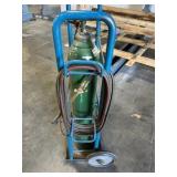 Mobile Oxy-acetylene welding / cutting setup
