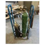 Mobile Oxy-acetylene welding / cutting setup