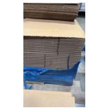 Pallet of corrugated sheets, various eizes