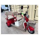 SDLANCH Electric Tricycle Mini Golf Cart (IRGC40) - Red
