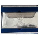 .999 Fine Silver Foil $1 Dollar Silver Certificate Commemorative
