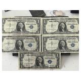 Blue Seal $1 Dollar Silver Certificates