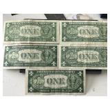 Blue Seal $1 Dollar Silver Certificates