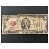 1928 D Red Seal $2 Dollar Note