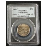2000-P South Carolina Quarter PCGS MS66