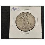 1919-S Walking Liberty Half Dollar