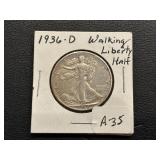 1936-D Walking Liberty Half Dollar