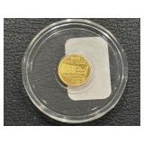 1/100th Ounce .999 Fine Gold Round