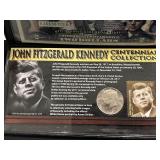 Kennedy Half Dollar and $2 Dollar Note