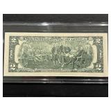 2003 A Green Seal $2 Dollar New York Federal Reserve Note