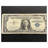 1957 Blue Seal $1 Dollar Silver Certificate Star Note