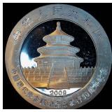 Scarce 2009 10 Yuan, 1oz 999 30th Anniversary China Minting of Precious Metal Coins - 30k mintage