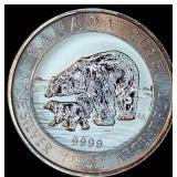 2015 RCM 1.5oz 9999 Silver $8 Polar Bear & Cub Coin