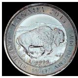 2015 RCM 1.25oz 9999 Silver Bison Coin