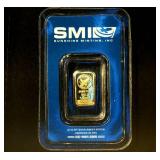 1 gram 9999 Gold bar, Sunshine Mint, Sealed in Assay